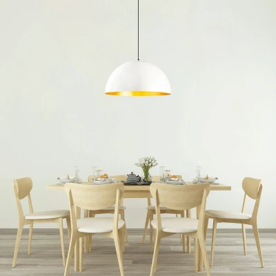 Afbeelding van Berceste 236 S hanglamp Ø60cm wit/goud