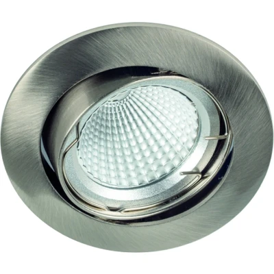 Afbeelding van Deluna Aluminium inbouwspot ALU kantelbaar ijzer, geborsteld, 50 W
