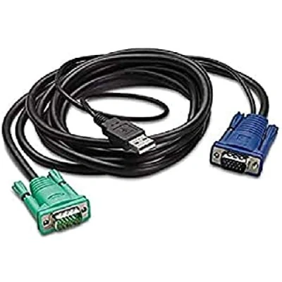 Afbeelding van APC AP5822 toetsenbord video muis (kvm) kabel Zwart 3,66 m