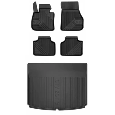 Afbeelding van MOTOS Rubberen automatten en kofferbakmatten set voor BMW Serie 2 Active Tourer F45 2014 2022 Verbeter je reiscomfort met 3D antislipmat auto, vloermatten