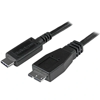 Afbeelding van Kabel USB naar Micro Startech USB31CUB1M C B Zwart