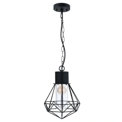 Afbeelding van Ledvion LED Plafondlamp, Zwart, IP44, E27 fitting, Zwarte Lamp, Binnen Buitenlamp, Ronde Verlichting, Excl. Lamp