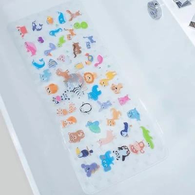 Afbeelding van BEEHOMEE Badmat, grote antislip badmat voor de vloer, 88 x 38 cm, machinewasbaar, maat XL (zoo)