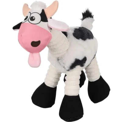 Afbeelding van Flamingo Kuwa Speelgoed Honden Hs Koe Wit 15,5x30x28cm 1st 138340