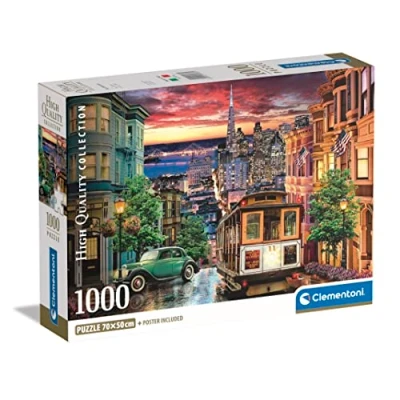 Afbeelding van Clementoni Legpuzzel San Francisco 1000 stukjes Puzzel Voor Volwassenen en Kinderen vanaf 14 jaar