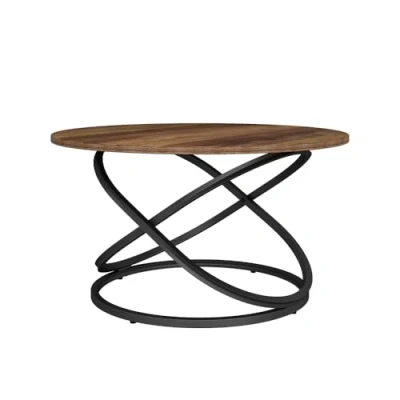 Afbeelding van Vicco Salontafel &quot;Calgary&quot;, antiek hout/zwart, 79,5 x 46 cm met groot werkblad