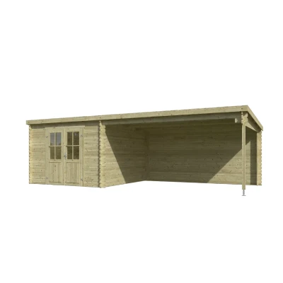 Afbeelding van Blokhut St. Louis 701x312 cm Groen Geïmpregneerd