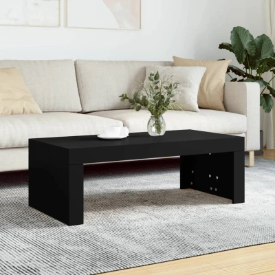 Afbeelding van Salontafel 102x50x36 cm bewerkt hout zwart