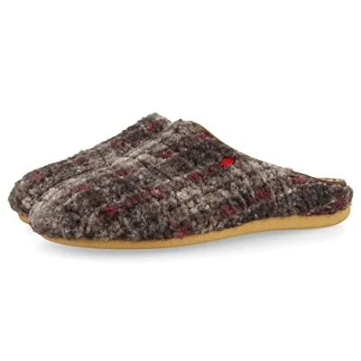 Afbeelding van Hot Potatoes Pantoffels, Heren, Maat: 40, Brown Wol