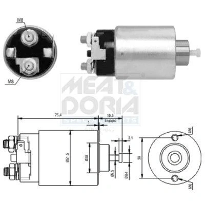 Afbeelding van Magnetische schakelaar, starter MEAT &amp; DORIA 46178