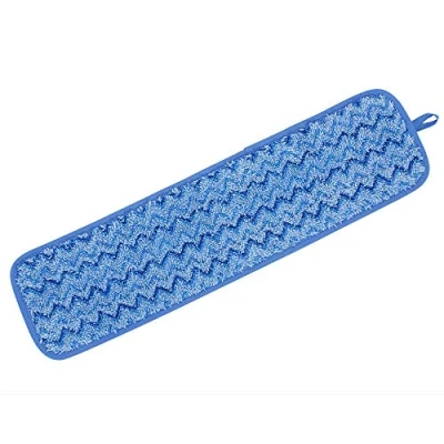 Image de Rubbermaid Commercial Products HYGEN FGQ41000BL00 Serpillère en microfibre pour chambre humide, 45,7 cm, bleu