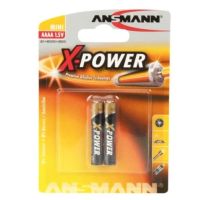 Afbeelding van Ansmann X Power Batterij AAAA 1,5V LR61/MN2500/AAAA BL.A2