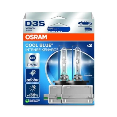 Image de 2 ampoules osram d3s intense xenarc bleu