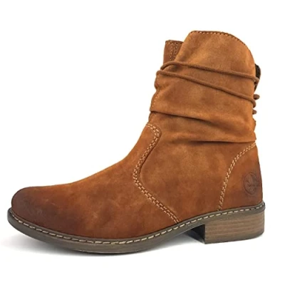 Afbeelding van Rieker Veterboots, Dames, Maat: 39, Reh Hoogwaardig imitatieleer