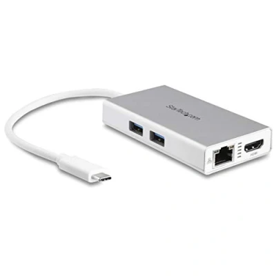 Afbeelding van USB Hub Startech DKT30CHPDW White 60 W