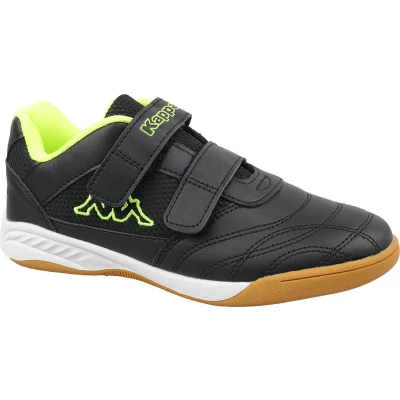 Afbeelding van Kappa Trainingsschoen voor kinderen, Maat: 25, Black/yellow Imitatieleer/ textiel