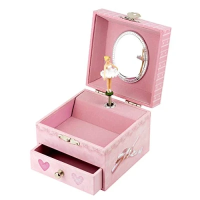 Afbeelding van TROUSSELIER Ballerina sieradendoos met muziek ideaal cadeau voor meisjes Romeo &amp; Julia roze kleur