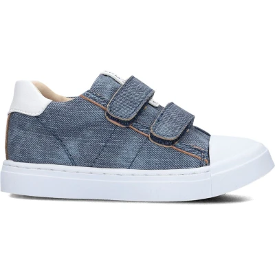 Afbeelding van Shoesme Sh25s011 Sneakers Leren Sneaker Jongens Blauw Maat 29