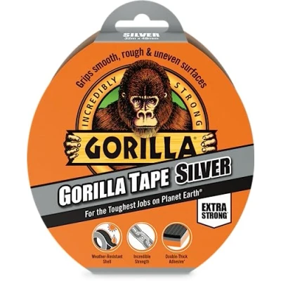 Afbeelding van Gorilla 3044900 plakband, 48 mm x 32 m, zilverkleurig