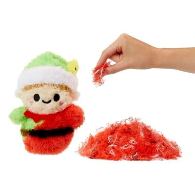 Afbeelding van Fluffie Stuffiez Kleine knuffel Kerstsneeuwpop Plukknuffel