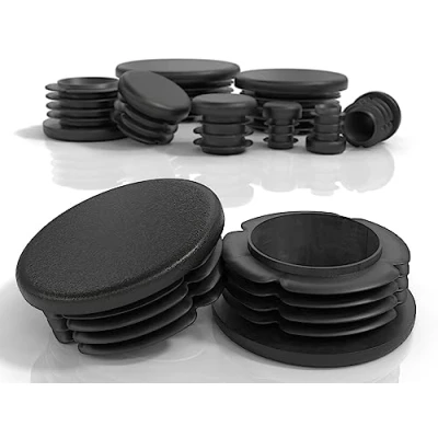 Afbeelding van PD® Ronde doppen 60 mm voor buizen, PE eindkappen, Stoelpootdoppen, Vierkante buisdoppen metalen stoelen, banken, tafels en planken, 4 stuks.