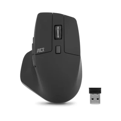 Afbeelding van ACT Draadloze multi connect muis Bluetooth of USB A ontvanger, 2400 DPI met stille klik, gemaakt van gerecyclede materialen AC5146