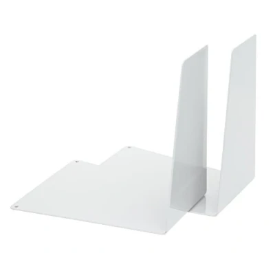 Afbeelding van ALCO Albert 4304 10 boekensteun van metaal, 120 x 140 145 mm, 1 paar, wit
