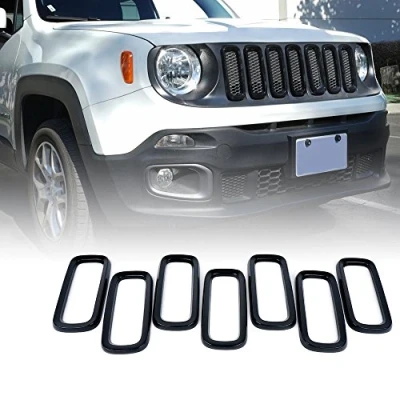 Afbeelding van 2015 2017 Renegade Set van 7 ABS Front Grill Inzetstukken