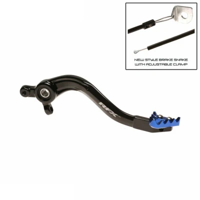 Afbeelding van RFX Pro ST Achterrempedaal Zwart / Blauw Husqvarna FC250 FC350 FC450 TC125 2016 2023