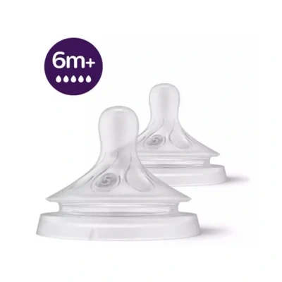 Afbeelding van Philips Avent Fles Spenen Natuurlijke Zuigreflex 2 stuks 6+ maanden T5