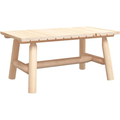 Afbeelding van Salontafel 90X50X41 Cm Massief Vurenhout Naturel / Tafel