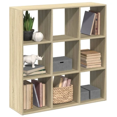 Afbeelding van Kamerscherm / boekenkast 102x29x103,5 cm hout sonoma eikenkleur