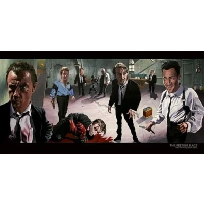 Afbeelding van The meeting place art of Justin Reed Poster 100x50cm