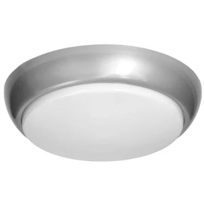 Afbeelding van Miratic Plafondlamp voor 2 x E27 lichtbronnen, vervangbaar, plafondlamp, IP44, slaapkamer, lampen, max. 40 W, wandlamp (zilver)