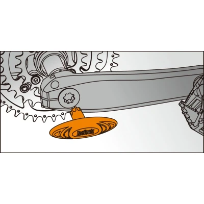 Afbeelding van Icetoolz Crankboutsleutel Voor Shimano Hollowtech Ii Oranje
