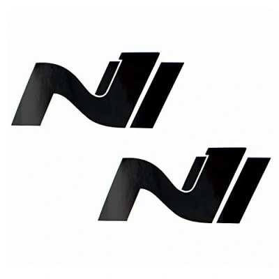 Afbeelding van 2 stuks displaybeschermfolie voor logo en achter, zelfklevend, pasvorm, K054 (zwart glans)