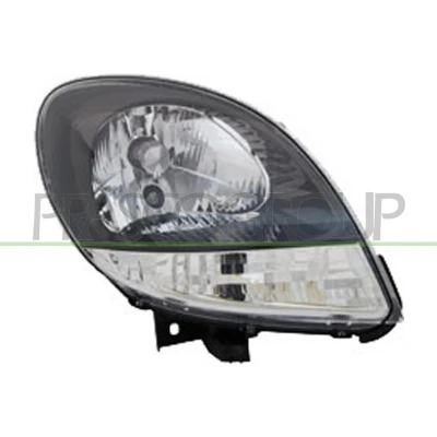Afbeelding van PRASCO RN9174833 Koplampen rechts H4 Transparent voor rechtsrijdend verkeer Zonder elektro motor afregelmotor LWR RENAULT: Kangoo I