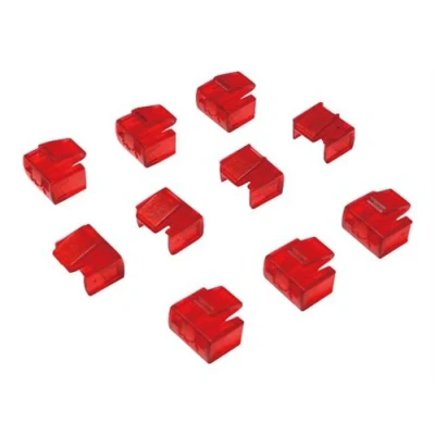 Image de LogiLink Bloqueur de port LAN rouge transparent (pack 10)