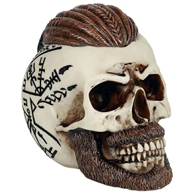 Afbeelding van Nemesis Now Schedels Ragnar Schedel Beeld Beige 16 cm