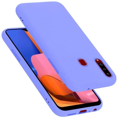 Afbeelding van Cadorabo Hoesje geschikt voor Samsung Galaxy A20s in LIQUID LICHT PAARS Beschermhoes gemaakt van flexibel TPU silicone Case Cover