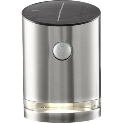 Afbeelding van Solar Wandlamp Zilver Warm Wit 15CM Beweginsmelder
