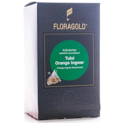 Afbeelding van FLORAGOLD Tulsi piramidezak, natuurlijke gember, 38 g