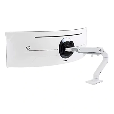 Afbeelding van Ergotron HX Arm Desk Mount HD Monitor tafelbeugel 1 voudig 38,1 cm (15) 124,5 (49) Wit Draaibaar, In hoogte verstelbaar, Kantelbaar, Zwenkbaar