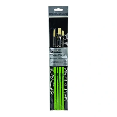 Afbeelding van Liquitex Assortiment van 4 Free Style borstels