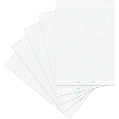 Afbeelding van LANDRE 100050590 Flipchart papier 10 blokken geruit 20 vellen per blok 80 g geruit, gerecycled 5 Blöcke, gerollt