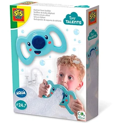 Afbeelding van SES Tiny Talents Bubble schuim olifant in bad maak bubbels met je badschuim, shampoo of douchegel blijft drijven Speelgoed 2 Jaar