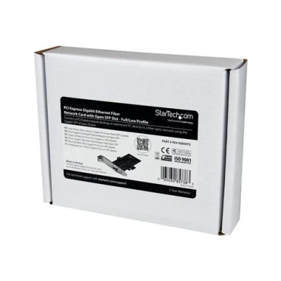 Image de StarTech.com Carte réseau PCI Express à 1 port fibre optique Gigabit Ethernet avec SFP ouvert adaptateur NIC PCIe