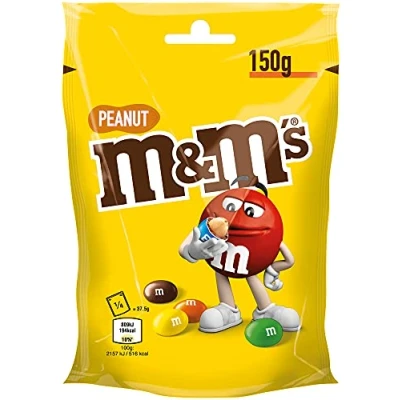 Afbeelding van M&amp;M&#039;S Peanut Chocoladelinzen met pindapitten Chocoladegeschenk Een verpakking (1 x 150 g)