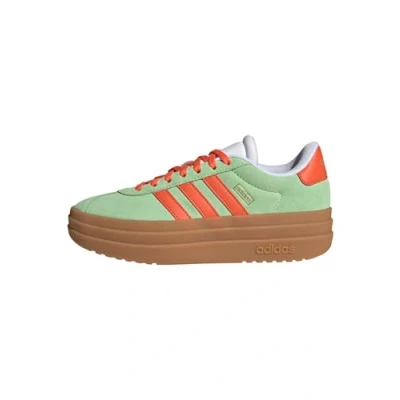 Image de adidas Mixte enfant VL COURT BOLD SHOES JUNIOR, Semi Green Spark/Semi Impact Orange/Cloud White, 36 2/3 EU