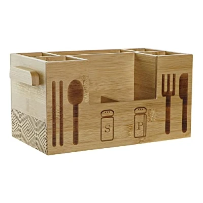 Afbeelding van Veelzijdige mand DKD Home Decor Bamboe (30.5 x 15.5 15 cm)